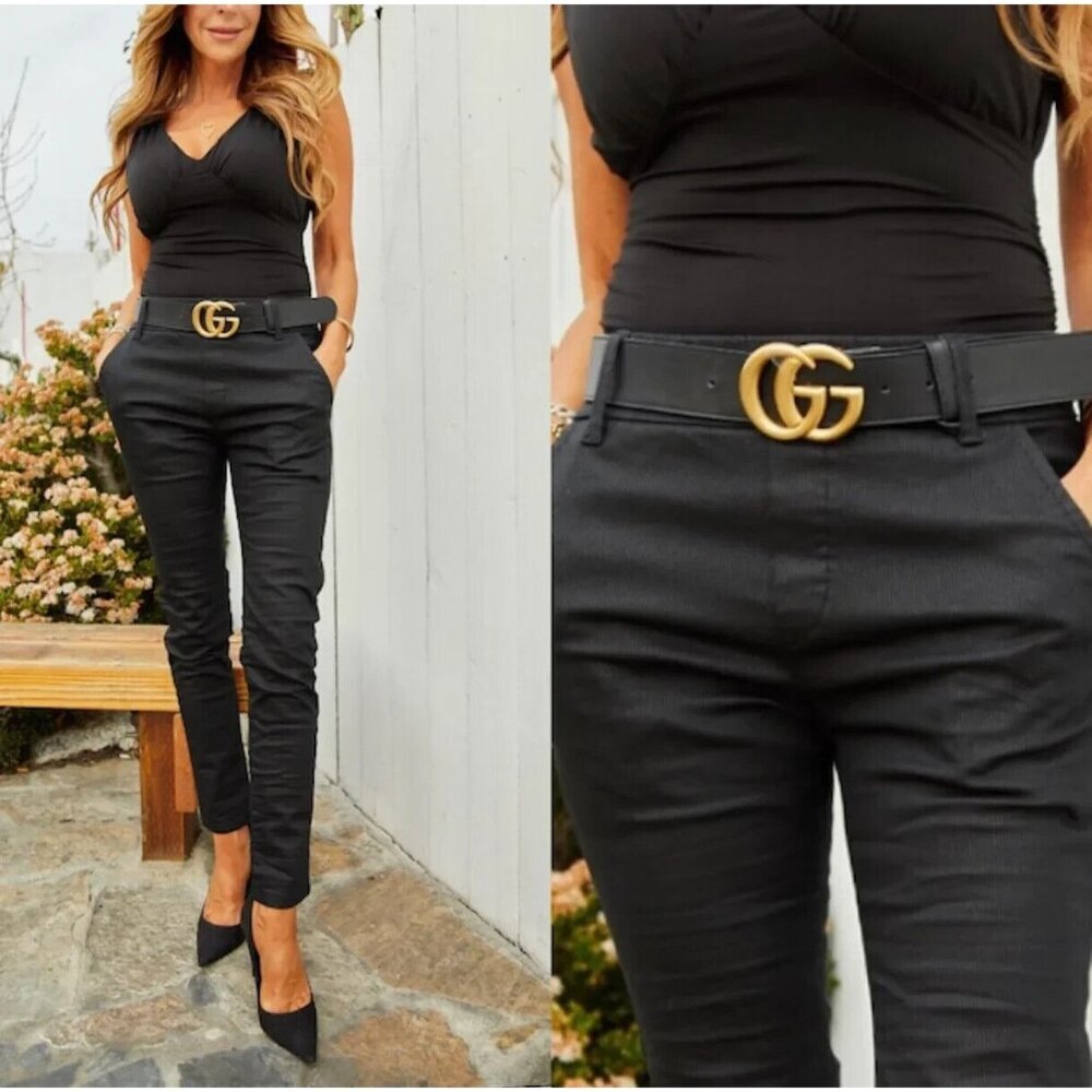 Bevy Flog NWT Dafna Pull-On Pants in Original Black‎ Size 30
